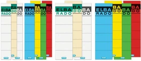 Elba Rado Ordnerrücken-Etiketten selbstklebend, 19x5.9cm, weiß, 10 Stück