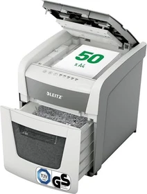 Leitz IQ Autofeed Small Office 50 P4, 4x28mm, weiß/grau