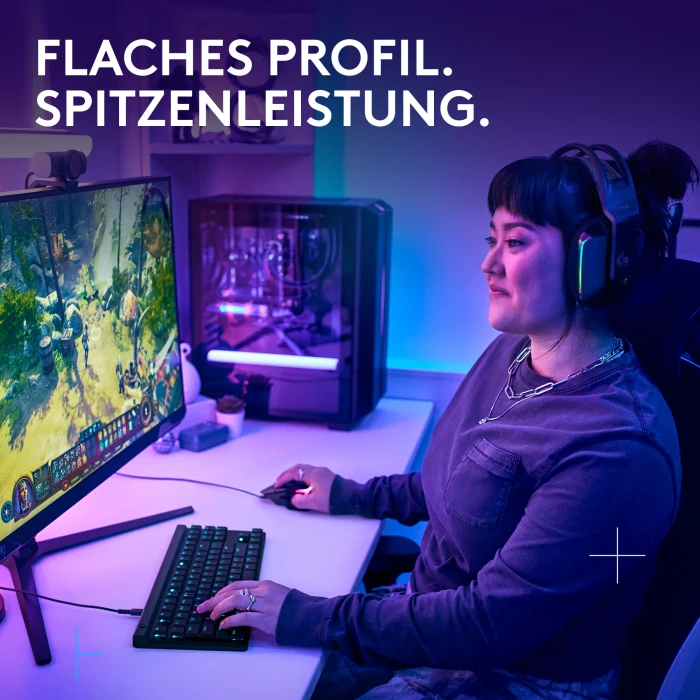 Logitech G515 TKL, schwarz, GL TACTILE, USB, DE