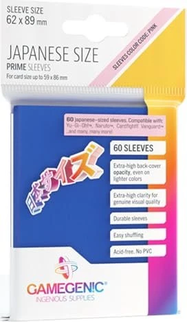 Gamegenic Japanese Size Prime Sleeves blau, 60 Stück