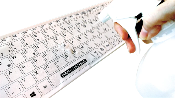 Man & Machine Its Cool Flat Keyboard, weiß, USB, DE