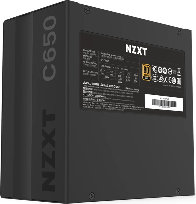 NZXT C Series C650 Gold 650W, ATX 2.4