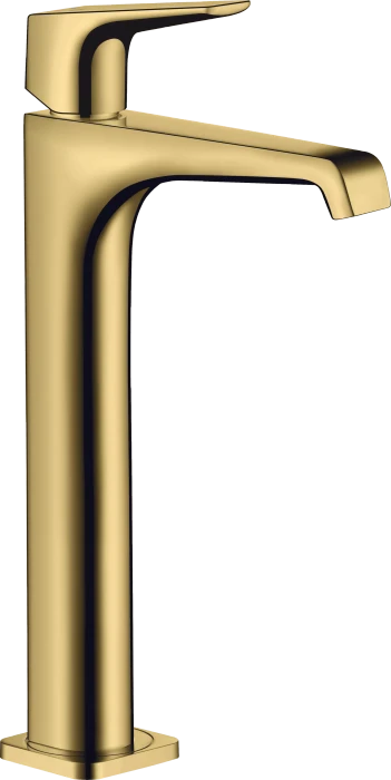Hansgrohe Axor Citterio E 250 mit Hebelgriff für Aufsatzwaschtische mit Ablaufgarnitur polished goldoptik
