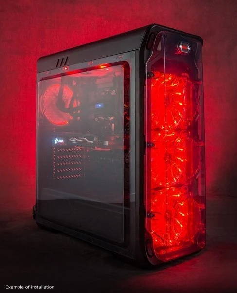 LC-Power Gaming 988B Red Typhoon, Acrylfenster