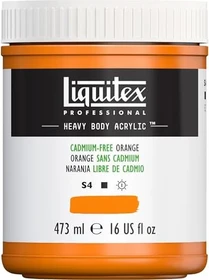 Liquitex Professional Heavy Body Acrylic cadmium-free orange, 473ml