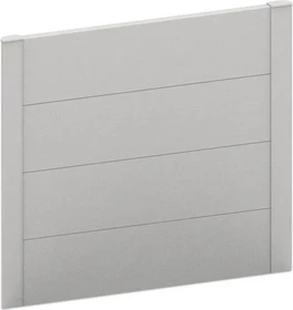 Biohort Sichtschutz 102x4x91cm für Hochbeet silber-metallic