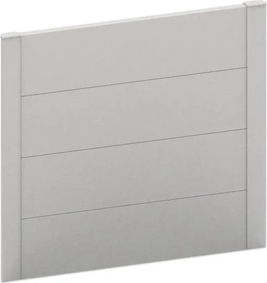 Biohort Sichtschutz 102x4x91cm für Hochbeet silber-metallic