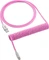 CableMod Classic Coiled Keyboard Cable USB Micro-B auf USB-A, Tastaturkabel (Spiral-Textilkabel), 1.5m, Strawberry Cream Vorschaubild