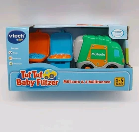 VTech Tut Tut Baby Flitzer Müllauto & 2 Mülltonnen