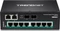 TRENDnet TI Hardened Industrial Railmount Gigabit Switch, 8x RJ-45, 2x RJ-45/SFP, 240W PoE+ Vorschaubild