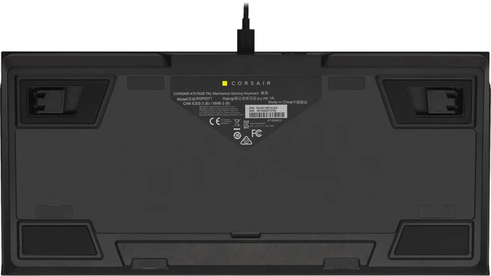 Corsair Gaming K70 RGB TKL - Champion Series, MX SPEED RGB Silver, USB, DE