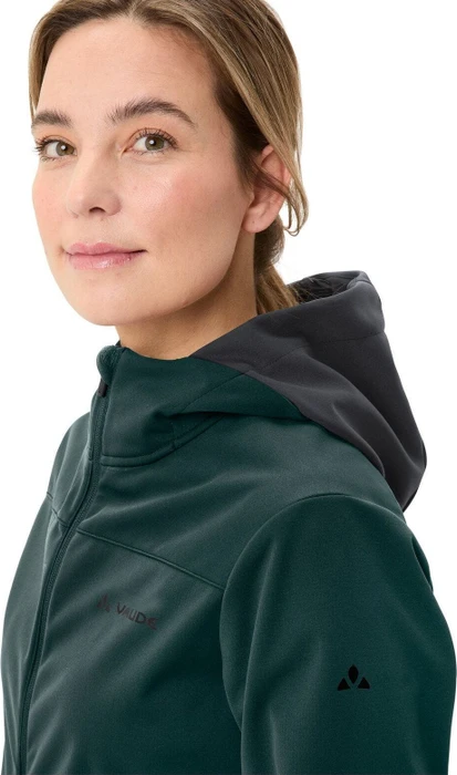 Vaude Qimsa Hooded Softshell Fahrradjacke deep pond (Damen)