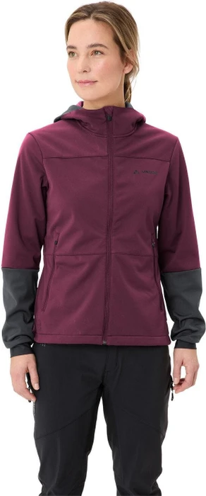 Vaude Qimsa Hooded Softshell Fahrradjacke cassis uni (Damen)