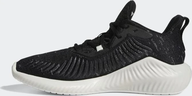 adidas Alphabounce+ Run Parley core black/linen green/ftwr white (Damen)