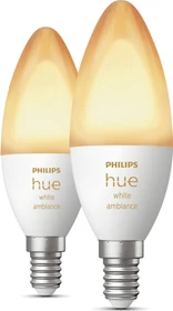 Philips Hue White Ambiance 470 LED-Bulb E14 4W, 2 Stück