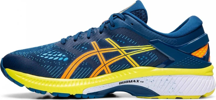 Asics Gel-Kayano 26 mako blue/sour yuzu (Herren)