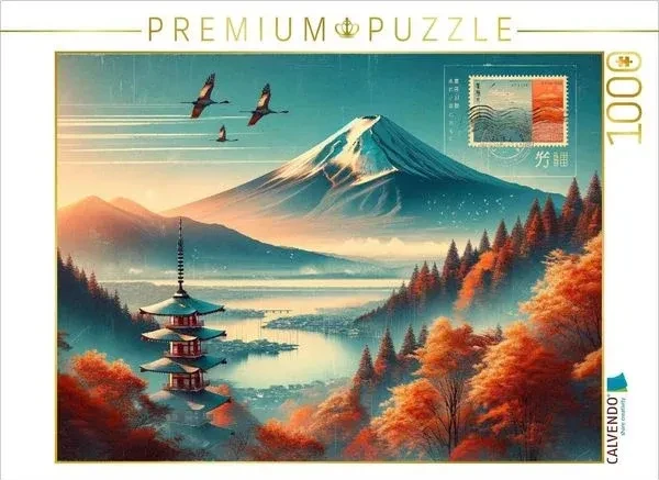 Calvendo Herbstliche Harmonie am Fuji: Ein AI-generiertes Meisterwerk
