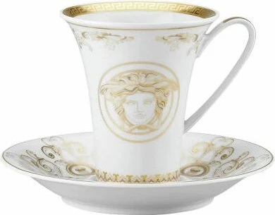 Rosenthal Versace Medusa Gala Gold Kaffeetassen-Set 180ml, 2-tlg.