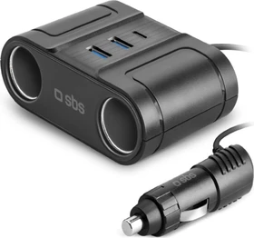 SBS Mobile Splitter Car Charger 100W schwarz