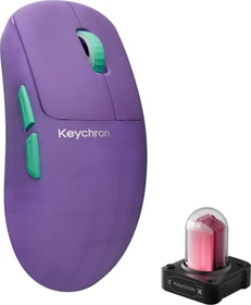 Keychron G6 HE 8K UltraLight Wireless Mouse, Frosted Lavender, USB/Bluetooth (G6-HB4)