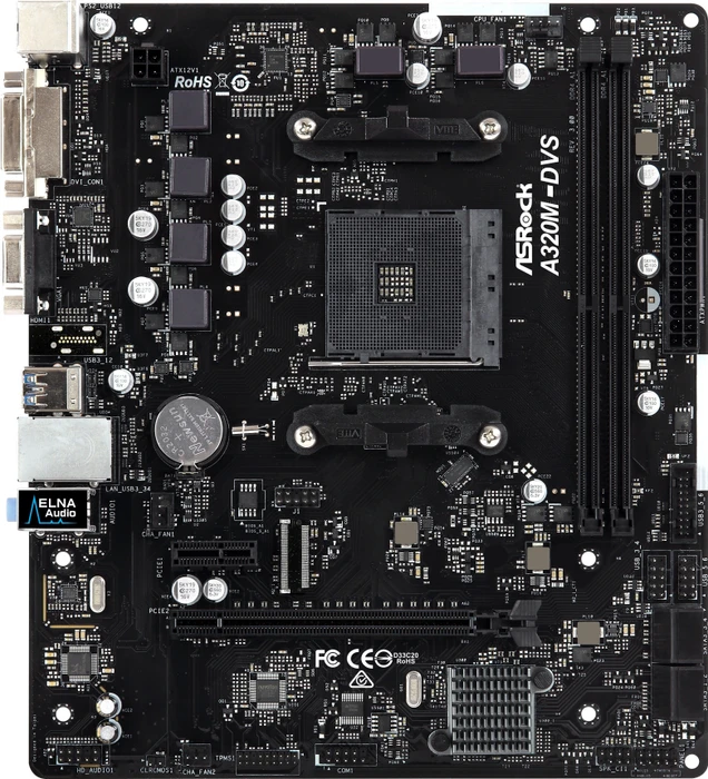 ASRock A320M-DVS R3.0 (AMD AM4)