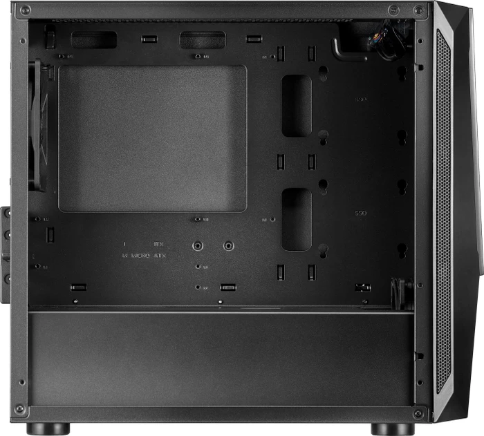 SilverStone Fara V1M Pro, schwarz, Glasfenster
