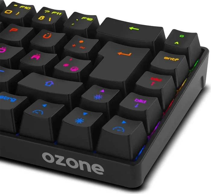 Ozone Tactical Wireless Mini Keyboard, LEDs RGB, Outemu Red, USB/Bluetooth, ES