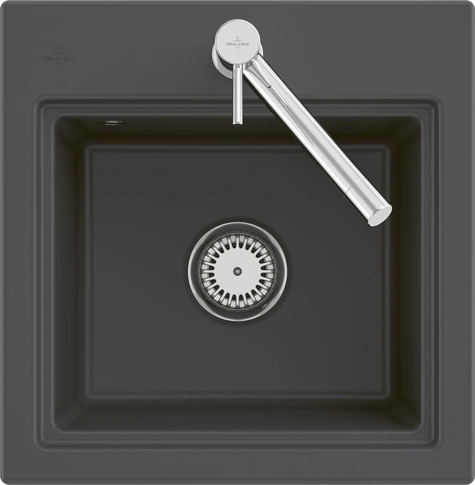 Villeroy & Boch Subway Style 50 S Einbau Becken mittig graphite