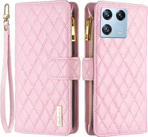 Binfen Brieftaschen-Hülle für Xiaomi 13 Pro rosa