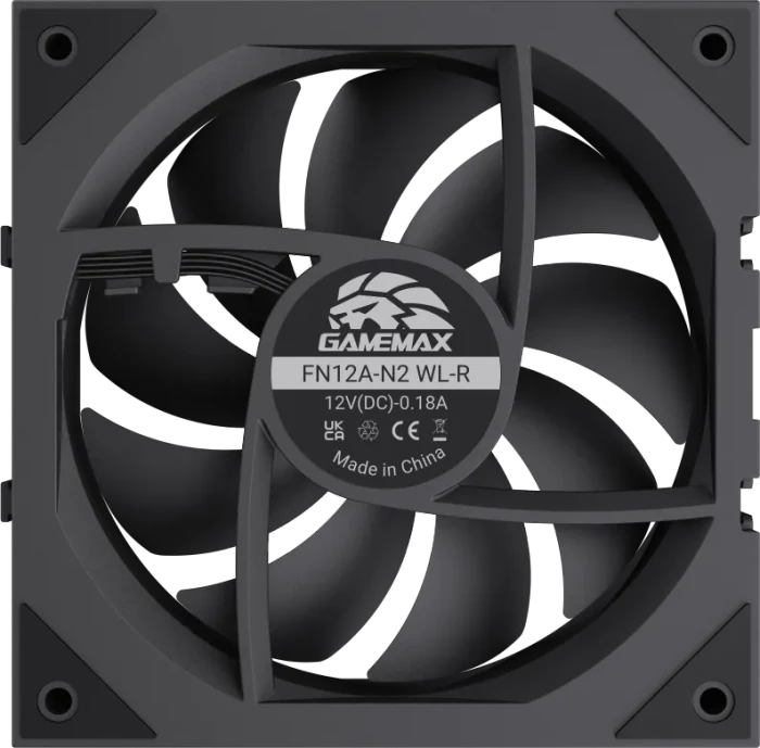 GameMax FN12A-N2 WL-R, schwarz, 120mm, 3er-Pack