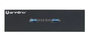 BitFenix 2x USB 3.0 Softouch Front Panel schwarz, 5.25", Multifunktionspanel