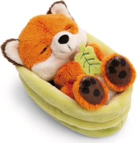 Nici Sleeping Pets Forest Fuchs mit Blatt im grünen Körbchen 12cm