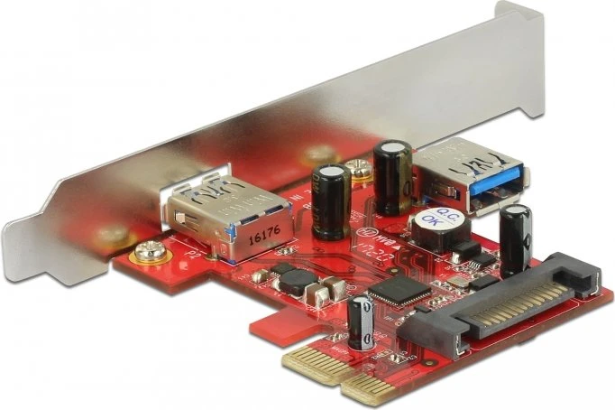DeLOCK 2x USB-A 3.0, PCIe x1