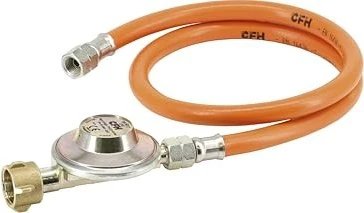 CFH Gasschlauch und Druckregler 50mBar