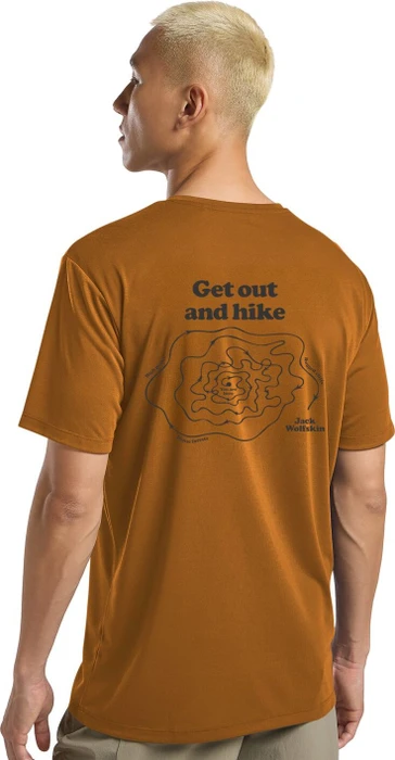 Jack Wolfskin Vonnan Graphic Funktionsshirt kurzarm outdoor autumn leaves (Herren)