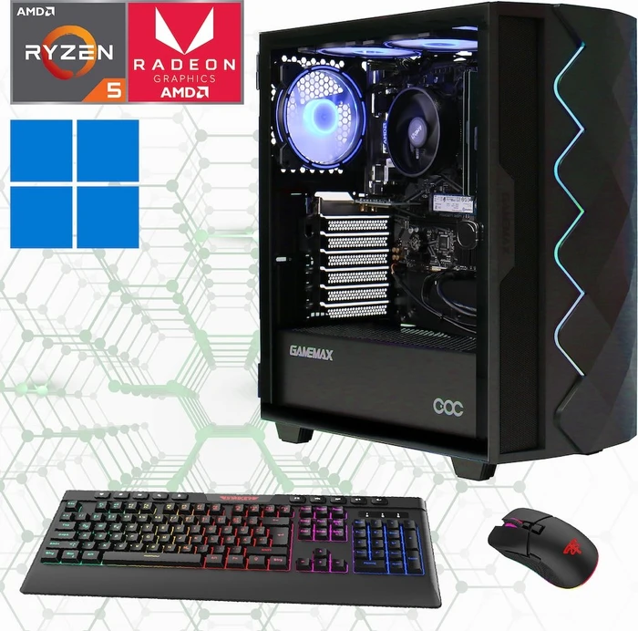Hyrican Gamemax Diamond BK 6954, Ryzen 5 5600G, 16GB RAM, 1TB SSD