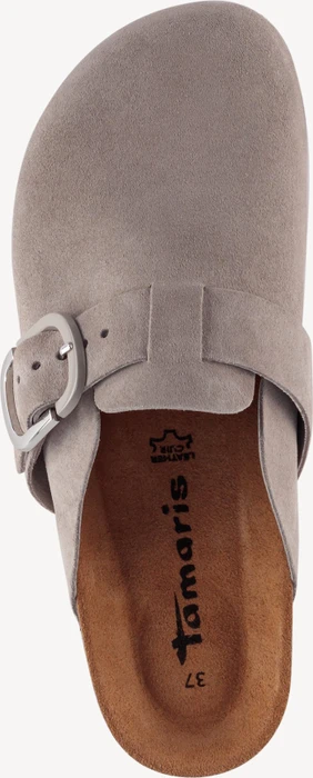 Tamaris Lederpantolette grau (Damen)
