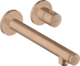Hansgrohe Axor Uno Unterputz für Wandmontage Select mit Auslauf 221mm brushed red gold