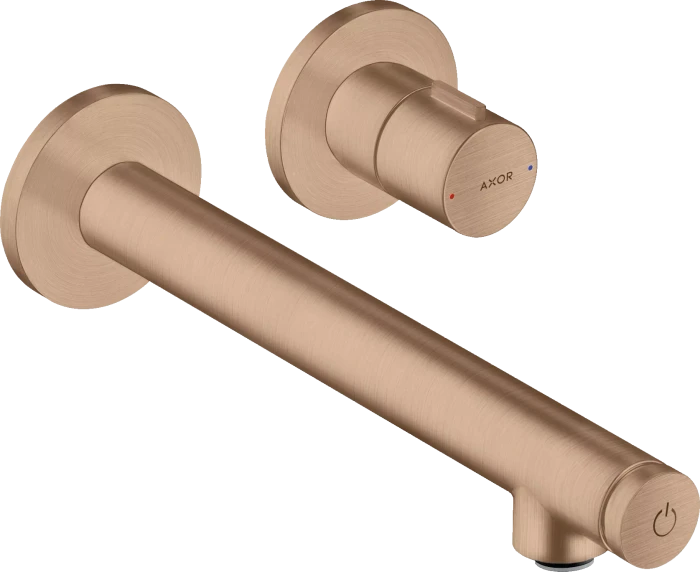 Hansgrohe Axor Uno Unterputz für Wandmontage Select mit Auslauf 221mm brushed red gold