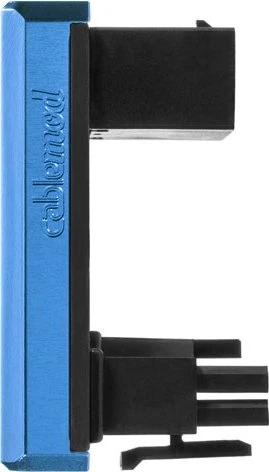 CableMod 12VHPWR Winkeladapter 180 Grad, Variante B, Sense-Pins an der Oberseite, blau