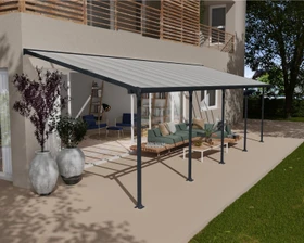 Palram Canopia Feria Terrassenüberdachung 915x300cm grau