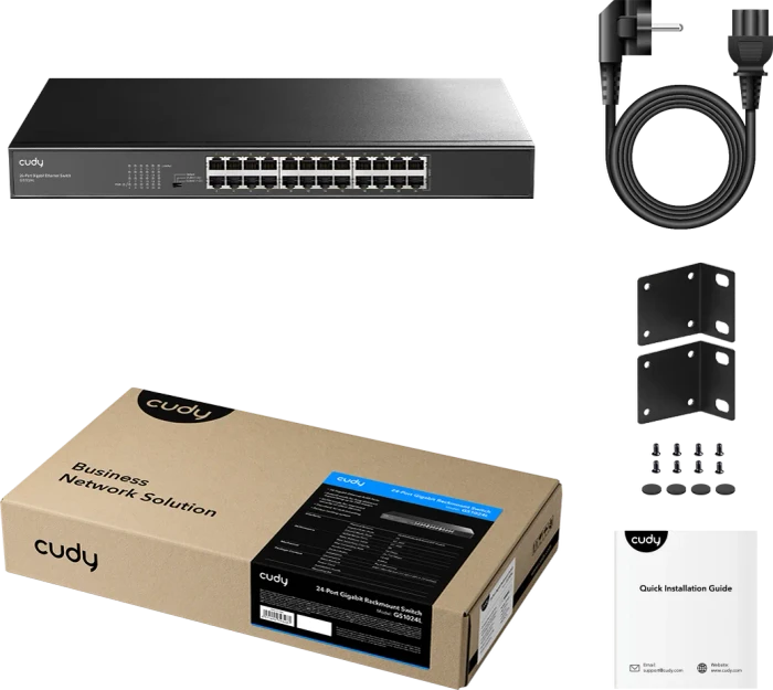 Cudy GS100 Series Rackmount Gigabit Switch, 24x RJ-45