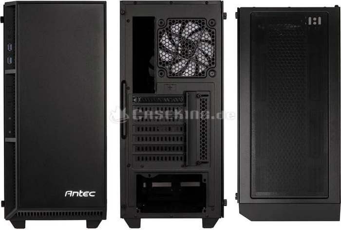 Antec P8, schwarz, Glasfenster