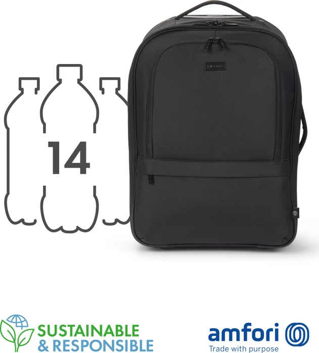 Dicota Eco Core 14-16" Notebook Backpack Roller, schwarz