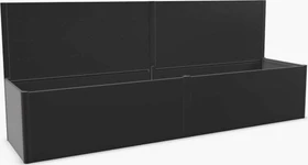 Biohort Sichtschutz 399x4x91cm für Hochbeet dunkelgrau-metallic