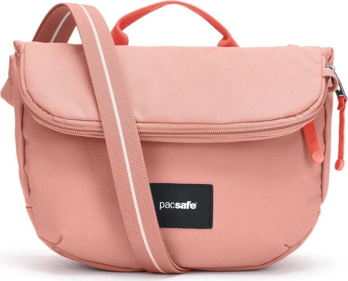 Pacsafe GO Anti-Theft Saddle Umhängetasche rose