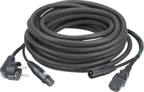 DAP Audio FP08 - Schuko/XLR F - IEC/XLR M, 20m schwarz
