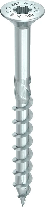 HECO TOPIX-plus verzinkt blau A3K Torx T20 Holzschraube, 4x50mm, 500 Stück