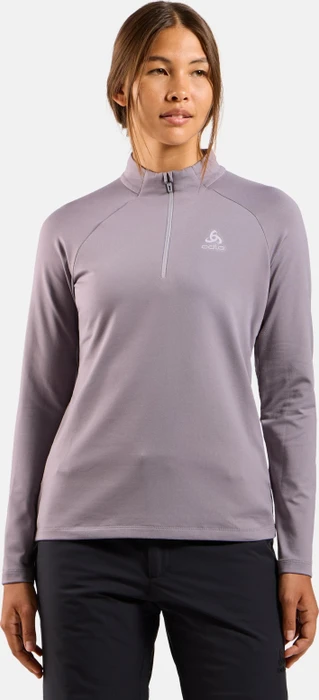 Odlo Essentials Light Mid Layer Half-Zip Funktionsshirt langarm gray ridge (Damen)