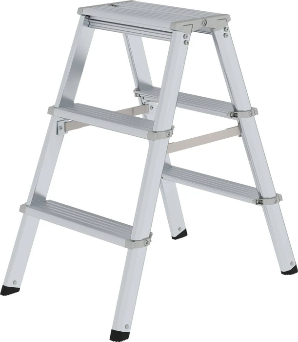 Günzburger Steigtechnik Alu 2-tlg. Stehleiter, 2x 3 Stufen